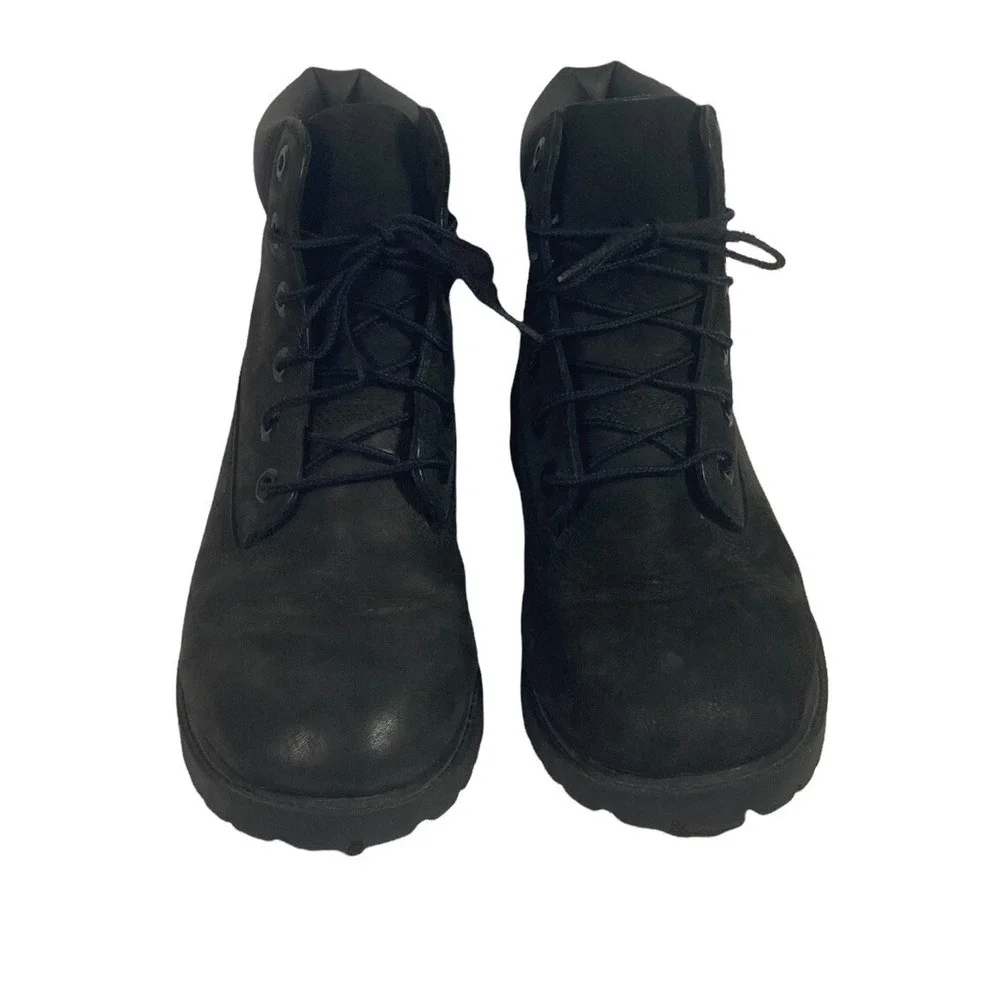 Timberland Hiking Boots Waterproof Black Lace Up 12907 Junior Big Kid Sz 7 Youth